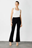 On Fashion İNCE FİTİLLİ İSPANYOL TAYT PANTOLON
