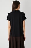 On Kadın Yakası Zincirli V Yaka T-Shirt 71352 Siyah