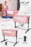 Lorelli Milano 2 in 1 Anne Yanı Beşik - Pink