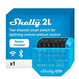 Shelly 2L Gen3 Nötrsüz 2 Kanallı Akıllı Röle