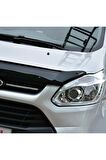 Ford Tourneo Custom Kaput Koruyucu Rüzgarlığı 4mm Akrilik (ABS) Piano Black 2012-2017