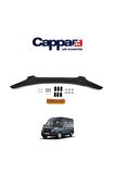 Ford Transit Ön Kaput Koruyucu Rüzgarlığı 4mm Akrilik (ABS) Piano Black 2014-2018