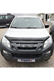 Isuzu D-max Ön Kaput Koruyucu Rüzgarlığı 4mm Akrilik (abs) Piano Black 2012-2017 Uyumlu