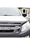 Isuzu D-max Ön Kaput Koruyucu Rüzgarlığı 4mm Akrilik (abs) Piano Black 2012-2017 Uyumlu
