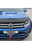 Volkswagen Amarok Ön Kaput Koruyucu Rüzgarlığı 4mm Akrilik (abs) Piano Black 2010 Ve Sonrası