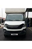 Iveco Daily Ön Kaput Koruyucu Rüzgarlığı 4mm Akrilik (ABS) Piano Black 2014 Ve Sonrası