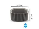 Omnipazar KRS-248 Pera Dekoratif Aranjman Kaktus Sukulent Saksı 1.8 Litre No 2