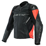 DAINESE/RACING 4 LEATHER BLACK/FLUO-RED DERİ MONT