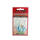 EFFE 5'li Raglu Bait Worm 6cm Kurt Çapari Mavi HG3401
