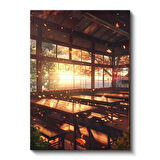 Sonbahar Sınıfı - Altın Yapraklar Anime Kanvas Tablo