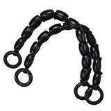 Boncuklu Çanta Sapı AS01 Siyah