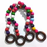 Boncuklu Çanta Sapı AS01 Rengarenk