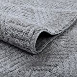 Pandora Açık Gri Modern Peluş Oturma Odası ve Salon Halısı 1176-RR22