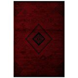 Afgan Türkmen Otantik Desenli Bordo Oturma Odası Salon Mutfak Halısı 5366A_ZS72