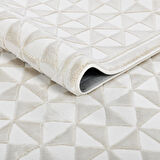 Latte Krem Yumuşak Peluş Dokuma Halı Yolluk Çocuk Odası Oturma Odası Salon Mutfak Halısı Y485A_WR26