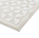 Latte Krem Yumuşak Peluş Dokuma Halı Yolluk Çocuk Odası Oturma Odası Salon Mutfak Halısı Y485A_WR26