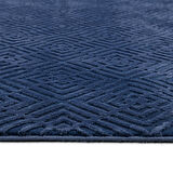 Latte Lacivert Yumuşak Peluş Dokuma Halı Yolluk Çocuk Odası Oturma Odası Salon Mutfak Halısı Y499A_WD26