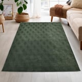 Latte Yumuşak Peluş Yeşil Çocuk Odası Oturma Odası Salon Mutfak Halısı Y726A
