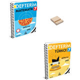 7. Sınıf Defterim Matematik ve Türkçe + Telefon Standı