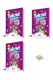 3. Sınıf Tekno Matematik 1 - 2 Türkçe 3lü Set ve Telefon Tutucu