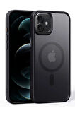 Apple iPhone 16 Pro Max Uyumlu Kılıf Zebana Fros Silikon Kılıf (Kablosuz Şarj Destekli)