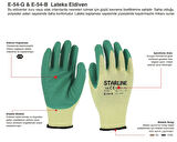 Camcı Eldiveni Lateks Starline E-54 G Yeşil Beden 9