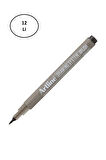 Artline Drawing System Brush Teknik Çizim Kalemi Siyah Fırça Uçlu 12'li