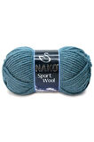 1 Adet Sport Wool Atkı Bere Ceket Yelek Örgü İpi Yünü No: 185 Fırtına
