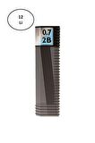 Tombow LV-T-R7-RG Leader Spare 0,7 mm 2B Kalem Ucu 12'li