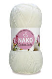 5 Adet Cotton Lüks Yelek Tunik Kazak Bluz Hırka İpi Yünü Süt Beyaz 97570