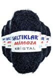 5 Adet Mimoza Kristal Işıltılı Şal Patik Yelek İpi SİYAH