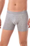 3 adet Tutku Likralı Erkek Gri Boxer 0114