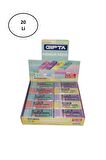 Gıpta Silgi Premium Pvc-dust Free Pastel 4 Renk (20 Li Paket)