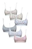 Pedli Ip Askılı Yarım Atlet Desenli Büstiyer 6 Lı Set 2