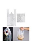 Şeffaf Atlet Poşet Orta Boy 28x50 cm 1 Paket Takriben 200 Adet