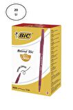 Bic Round Stic Tükenmez Kırmızı Kalem 20'li