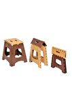 Büyük Boy Katlanabilir Plastik Tabure - Katlanır Tabure 23x27x36 cm