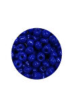 Dökme Cam Kum Boncuk Büyük Boy (6/0) 4 mm - 20 Gram - Koyu Mavi - BNC103