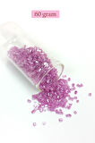 Kesme Cam Boncuk 2mm - 60 Gram - Şeffaf Eflatun - BNC359