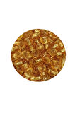 Dökme Cam Kum Boncuk Büyük Boy (6/0) 4 mm - 20 Gram - Şeffaf Bal - BNC083