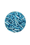Uzun Boru Kesme Boncuk Çap 2mm Uzunluk 10 mm - 20 Gram - Açık Mavi Beyaz - BNC240