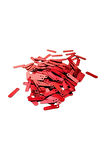 Kırmızı 15 x 5 mm Dantel Oya Yazma Halhal Abiye Pulu Lazer Kesim Pul 200 adet / 8 gram