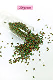 Dökme Cam Kum Boncuk (11/0) 2 mm - 4 Renk - Toplam 80 Gram -  BNC400