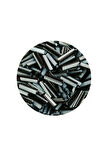 Uzun Boru Kesme Boncuk Çap 2mm Uzunluk 10 mm - 60 Gram - Siyah Beyaz - BNC290