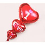 FOLYO BALON I LOVE YOU 3'LÜ KALP D.Ü 15TL