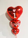 FOLYO BALON I LOVE YOU 3'LÜ KALP D.Ü 15TL