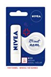 Nivea Renksiz Dudak Bakım Kremi Med Repair 4.8gr, 24 Saat Nem, Güneş Koruyucu, SPF15, X3 Adet