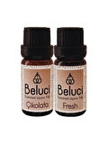 Çikolata + Fresh (Oda Kokusu Aroma Terapi Buhurdanlık/Difüzör Yağı) Set 2 Adet x 10 ml
