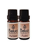 Portakal + Pudra (Oda Kokusu Aroma Terapi Buhurdanlık/Difüzör Yağı) Set 2 Adet x 10 ml
