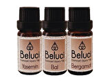 Yasemin + Bal + Bergamot (Oda Kokusu Aroma Terapi Buhurdanlık/Difüzör Yağı) Set 3 Adet x 10 ml